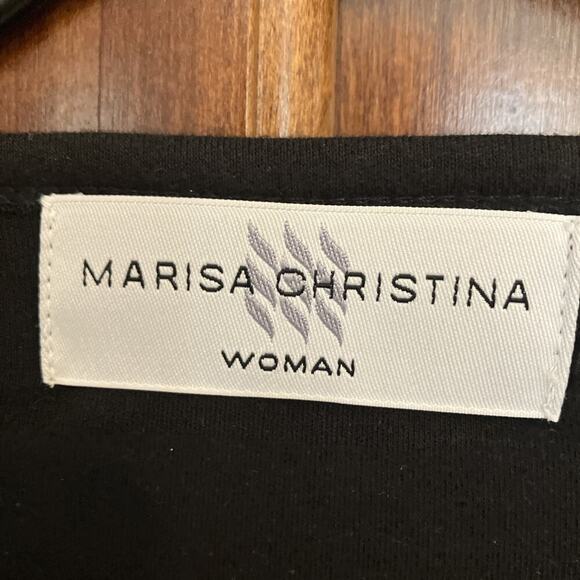 Marisa Christina Woman Christmas Beaded Ornament Black Cardigan Plus Size X - Picture 2 of 13